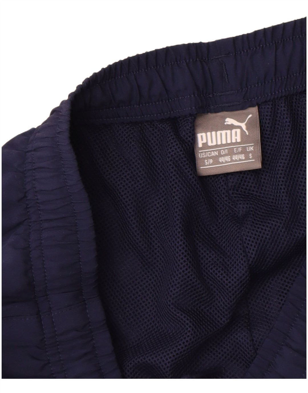 Calça de treino masculina Puma joggers pequeno poliéster azul marinho