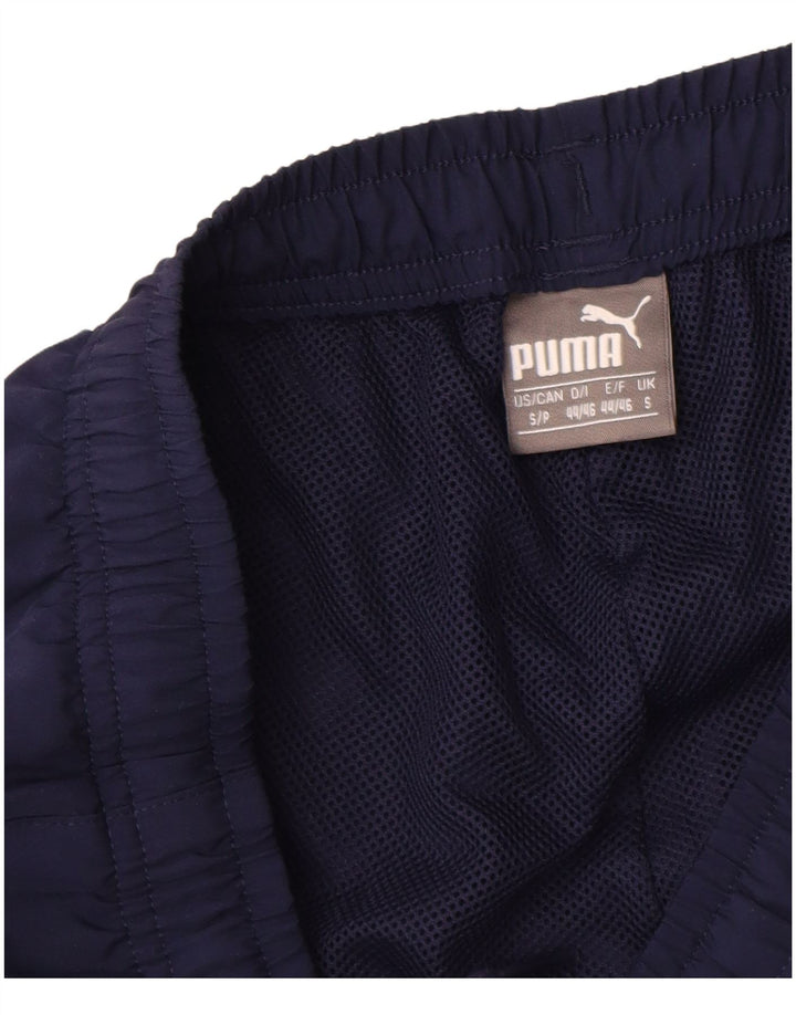 Calça de treino masculina Puma joggers pequeno poliéster azul marinho