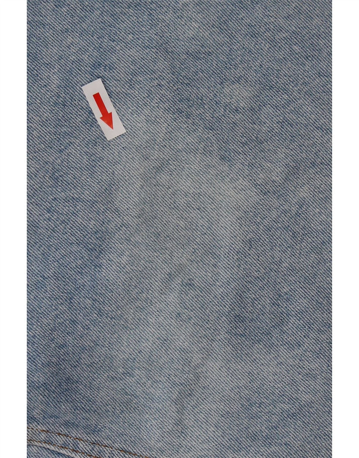 Saia jeans feminina DE VILLE W30 algodão azul médio