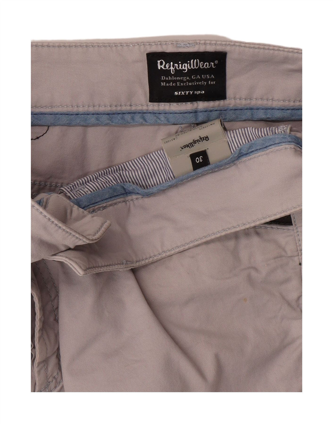 Calça casual slim masculina REFRIGIWEAR W30 L33 algodão cinza