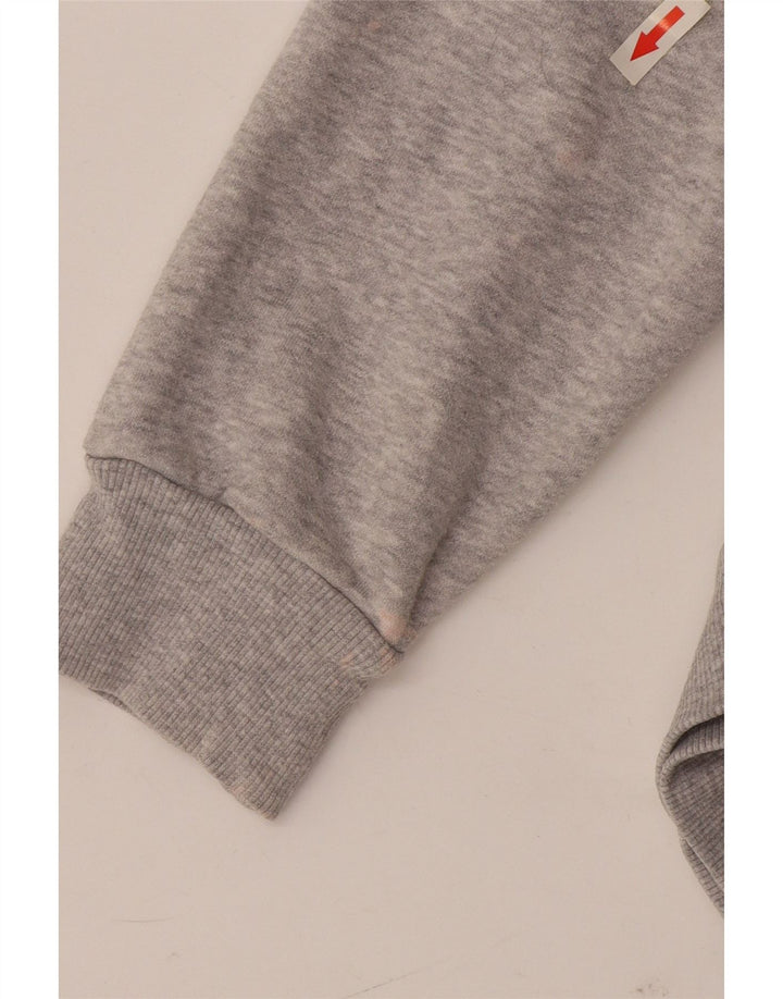 Puma feminino gráfico moletom jumper médio algodão cinza