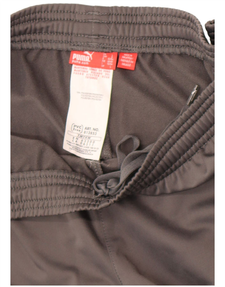 Calça de treino masculina Puma grande poliéster cinza