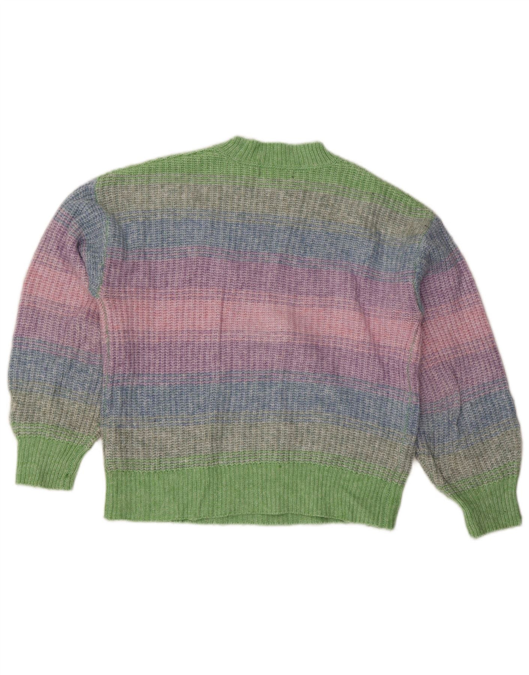 Suéter feminino Marks & Spencer com gola redonda Reino Unido 14 médio multicolorido