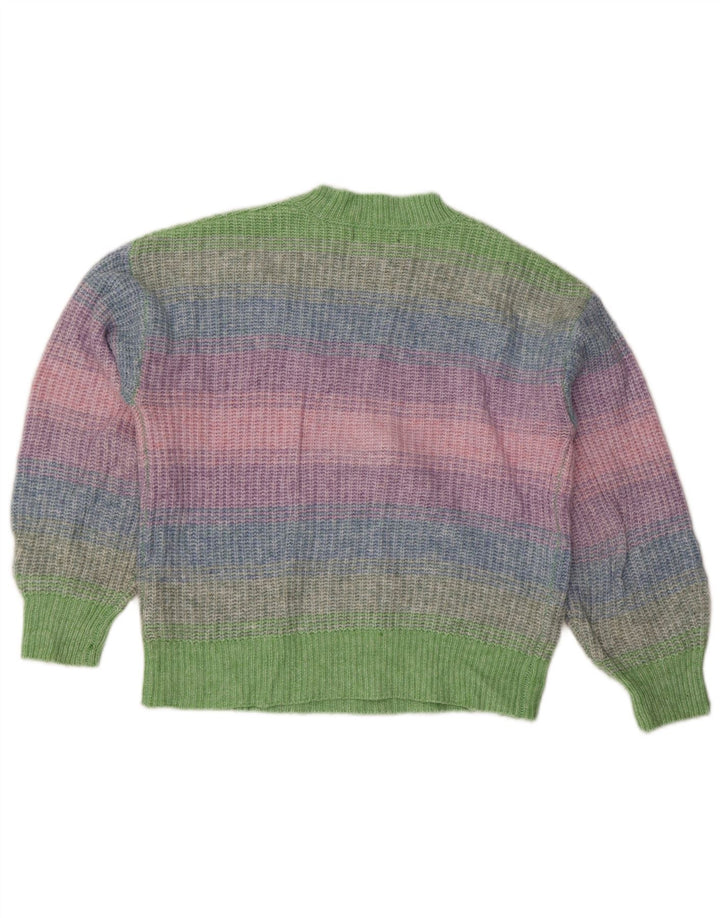 Suéter feminino Marks & Spencer com gola redonda Reino Unido 14 médio multicolorido