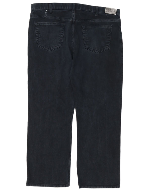 Calça jeans reta masculina Marks & Spencer Blue Harbor W40 L29 algodão marinho