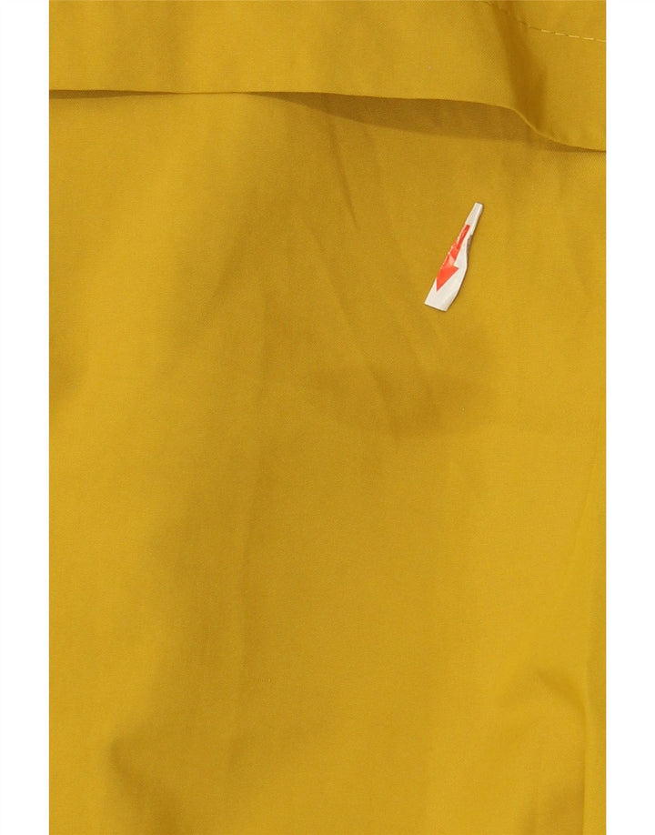 Casaco impermeável feminino Marks & Spencer Reino Unido 14 poliéster amarelo médio