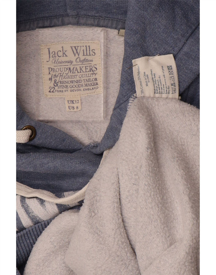 Jumper com capuz feminino JACK WILLS Reino Unido 12 médio azul marinho