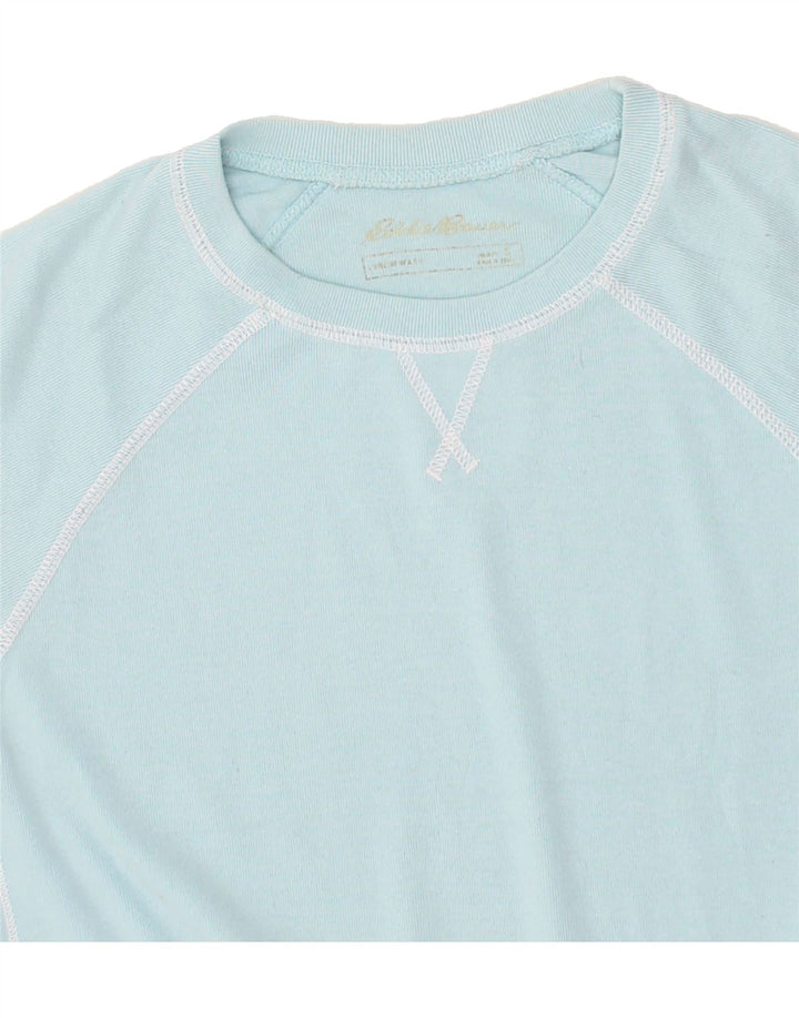 EDDIE BAUER Womens Blouse Top UK 12 Medium Blue Cotton Vintage Eddie Bauer and Second-Hand Eddie Bauer from Messina Hembry 