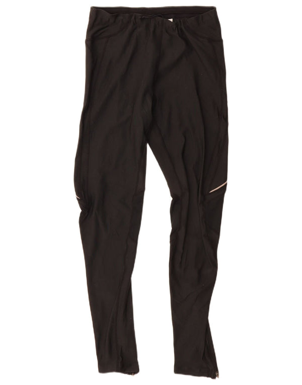 Nike Womens Leggings UK 14/16 Large Black Polyester