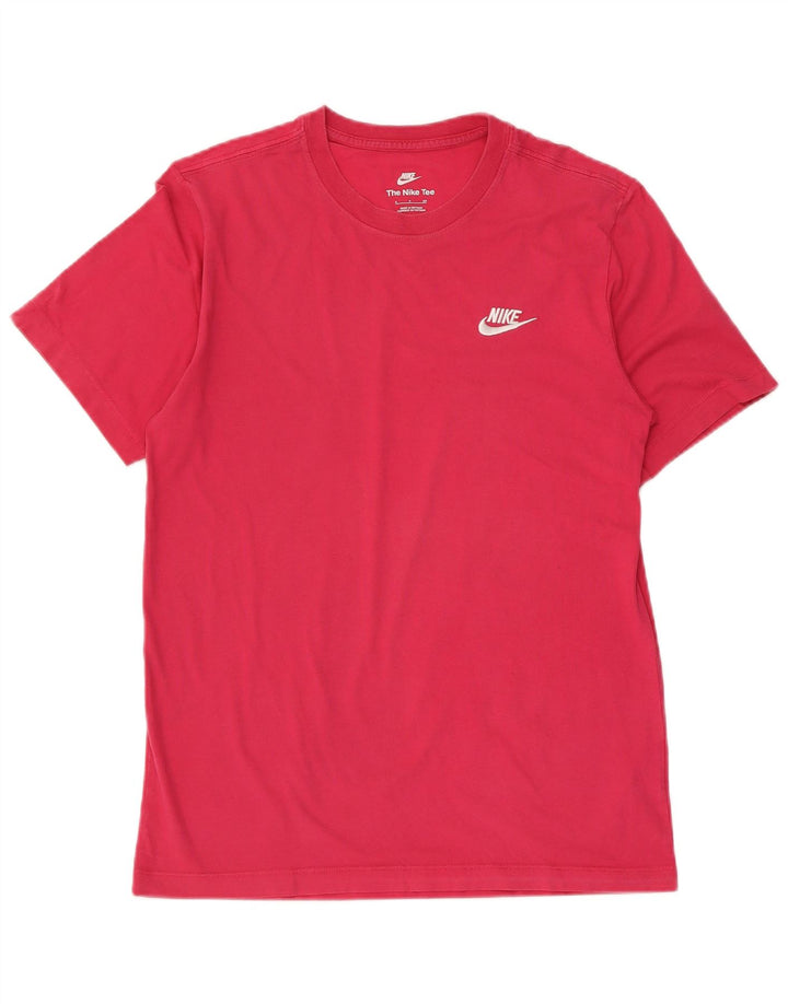 Camiseta masculina NIKE Top pequeno algodão rosa