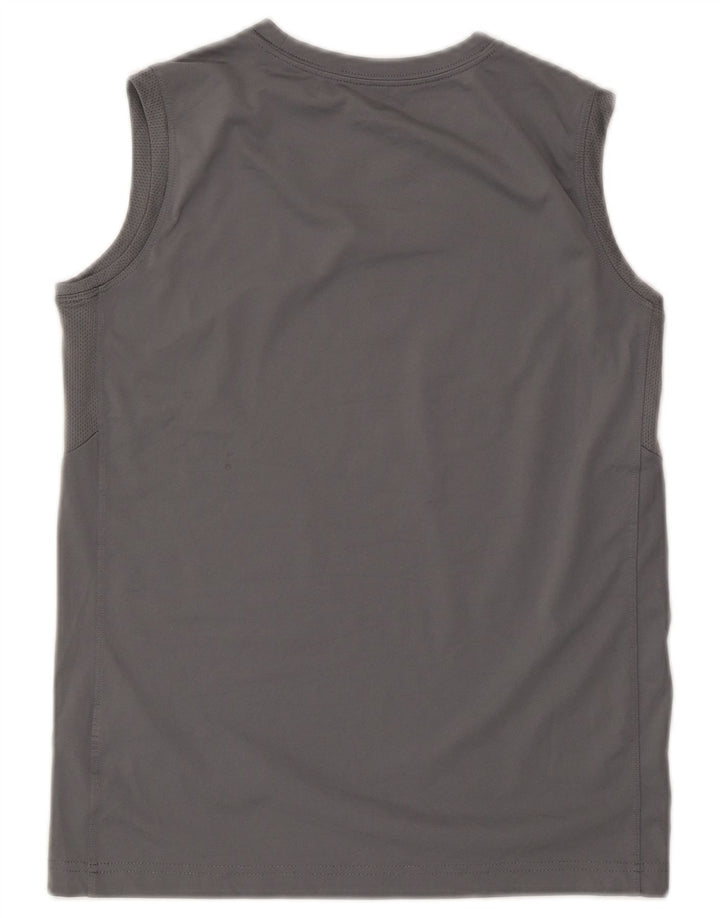 Colete gráfico Nike Boys Dri Fit Top 12-13 anos grande cinza poliéster
