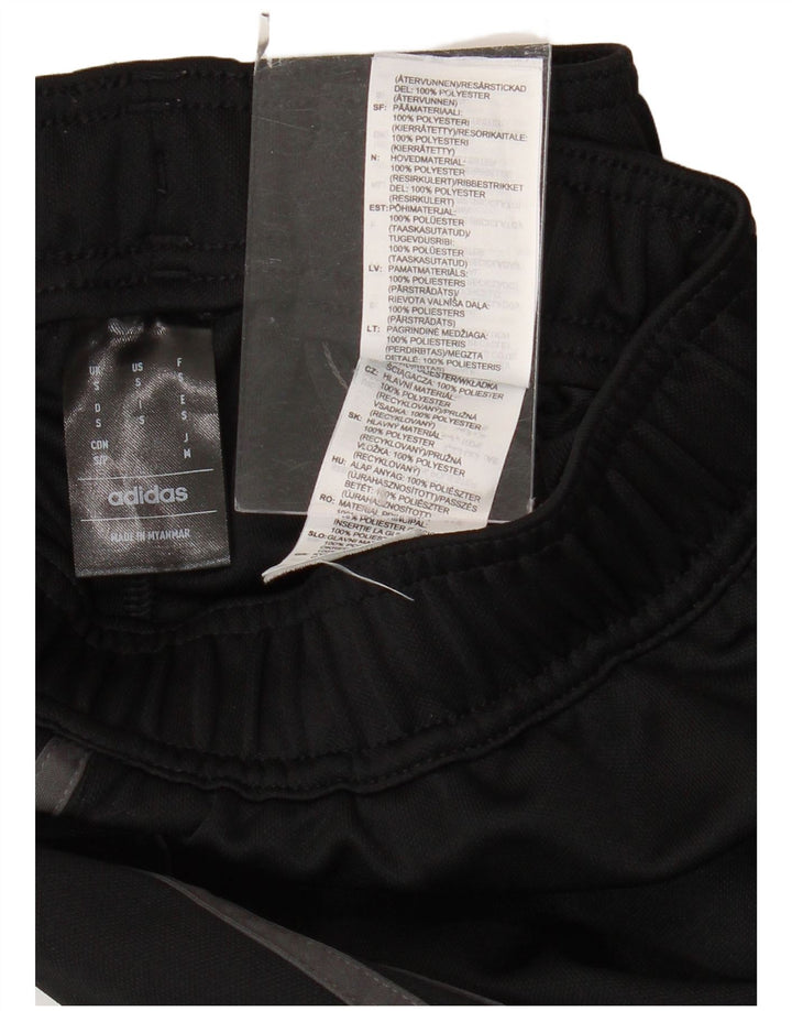 Calças de treino masculinas ADIDAS pequenas em poliéster preto