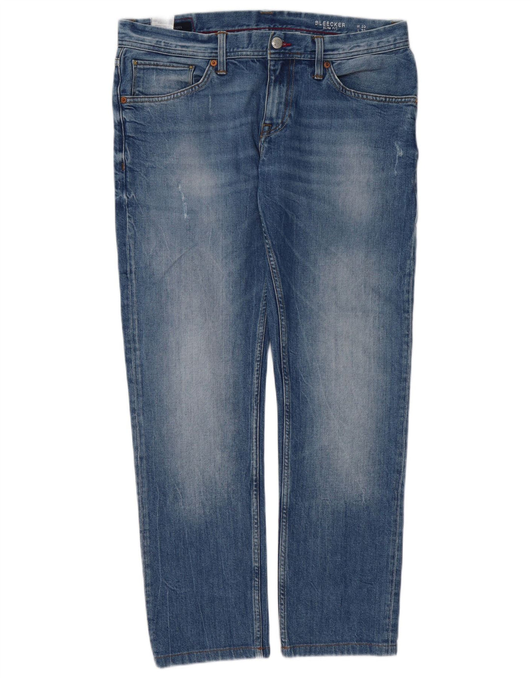 TOMMY HILFIGER Masculino Sleenker Slim Jeans W33 L29 Azul Algodão