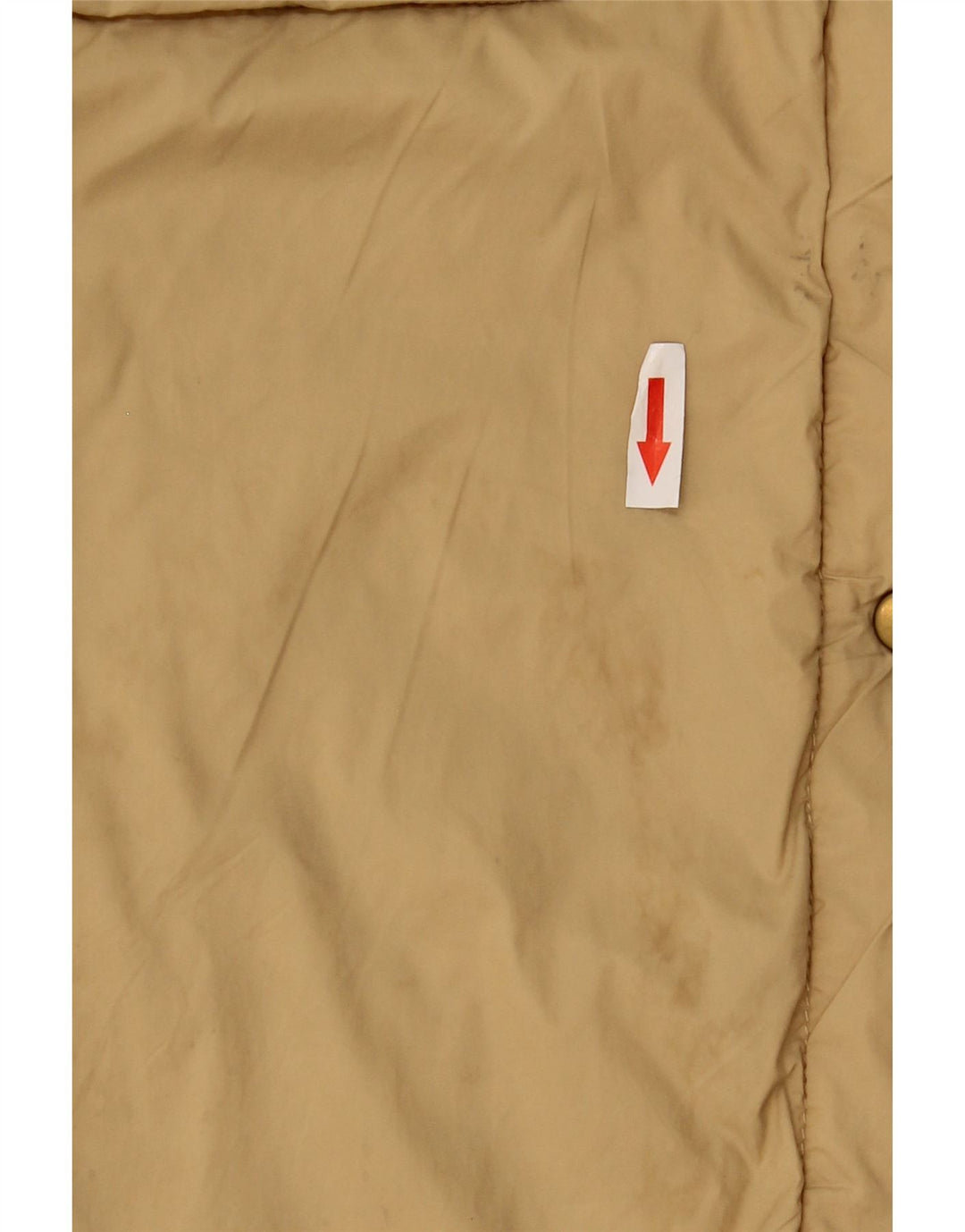 Sobretudo feminino Zara UK 16 grande poliéster bege