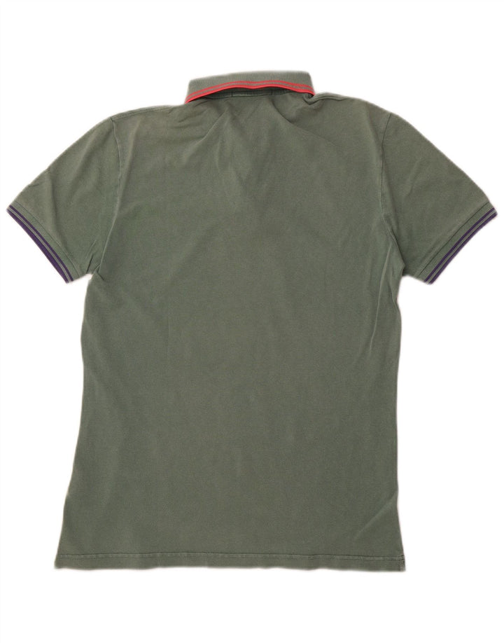 FRED PERRY Camisa polo masculina slim fit pequena de algodão verde