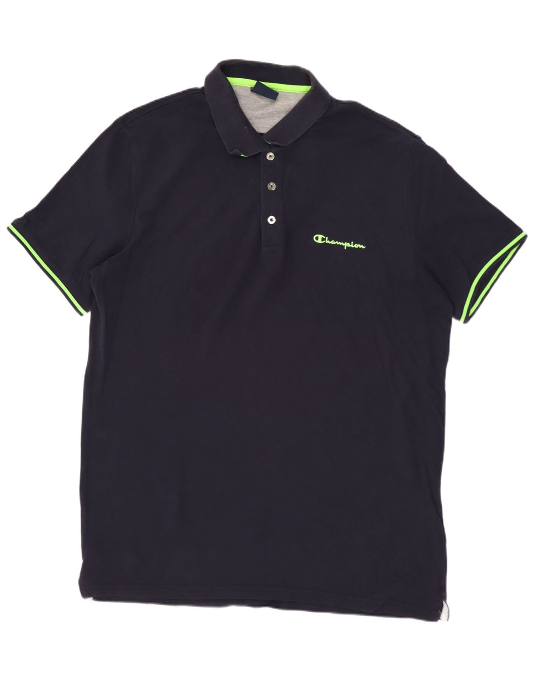 Camisa polo masculina CHAMPION XL azul marinho algodão