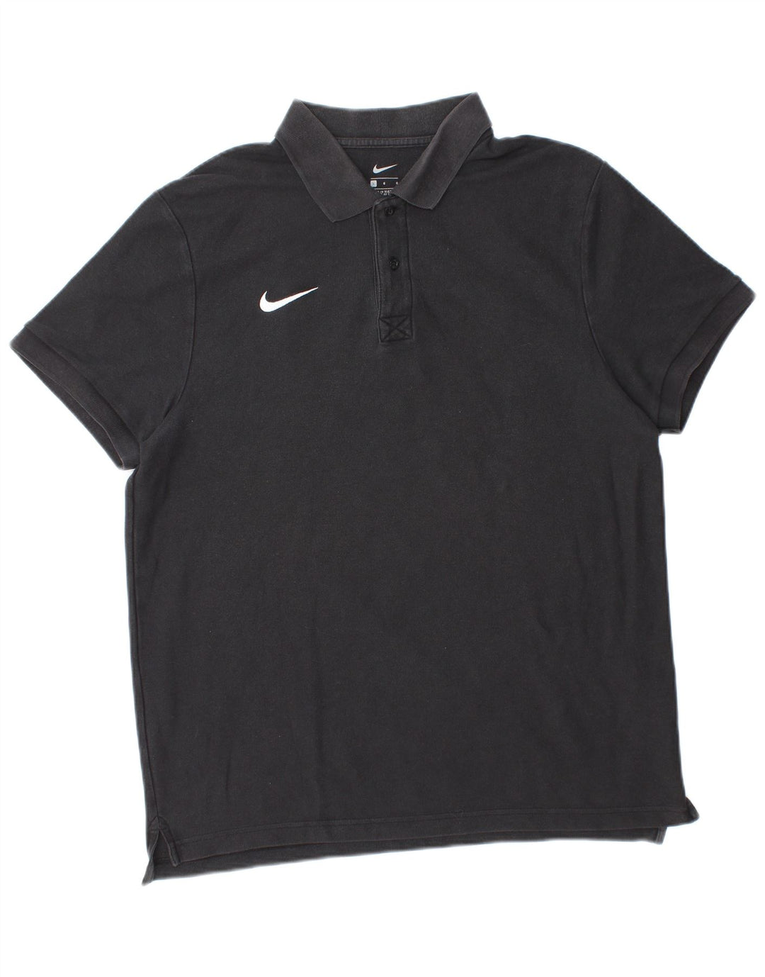 Camisa polo masculina NIKE grande algodão preto