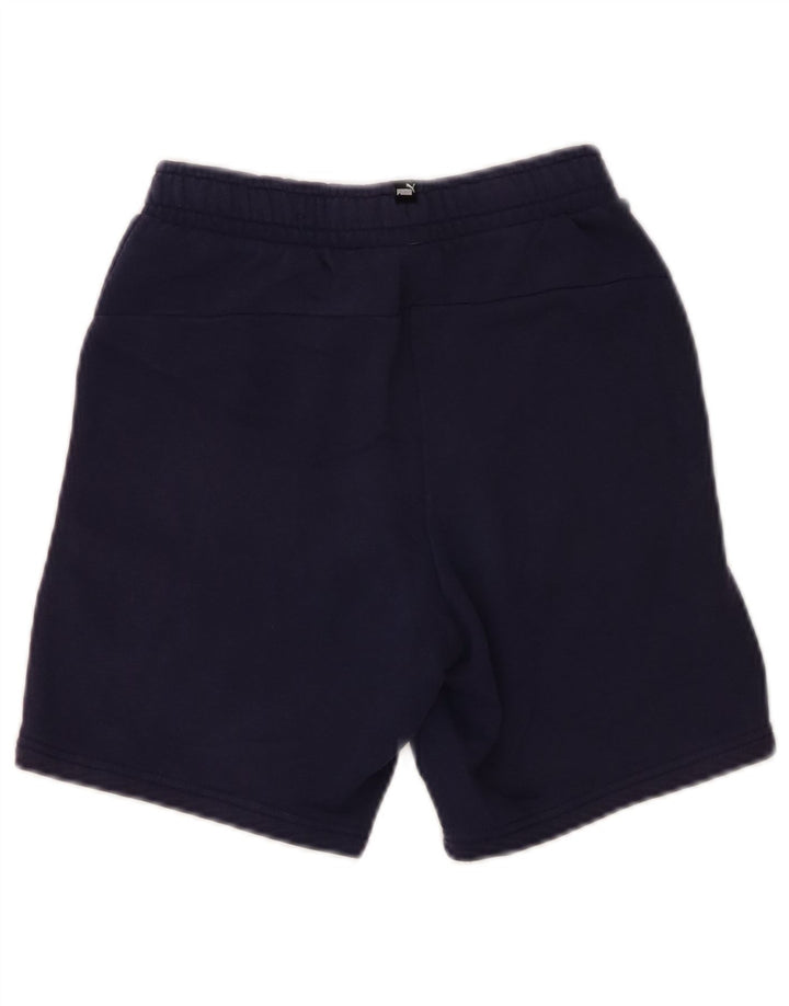 Shorts esportivos Puma meninos 9-10 anos azul marinho