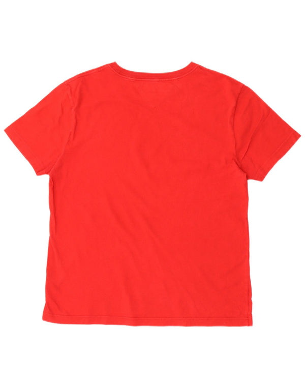 Tommy Hilfiger Camiseta masculina gráfica Top XL algodão vermelho
