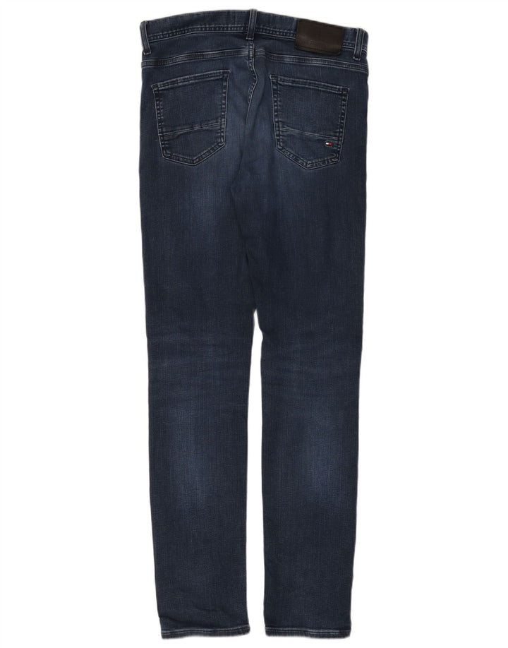 TOMMY HILFIGER Masculino Bleecker Slim Jeans W30 L32 Azul Algodão