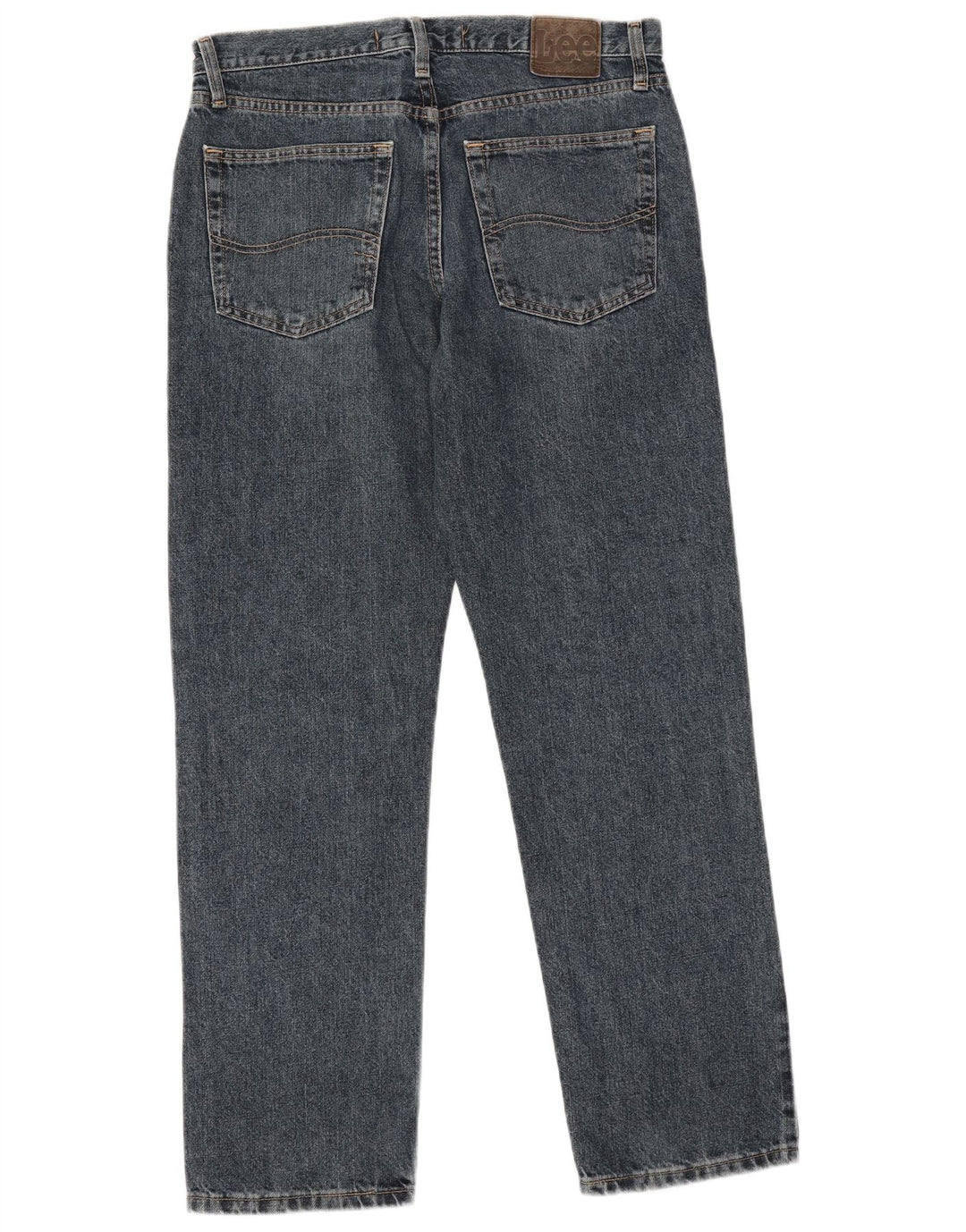 Lee Mens Regular Fit Straight Jeans W32 L30 Azul Algodão