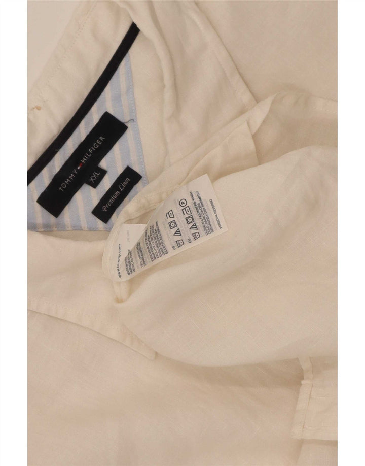 Camisa masculina Tommy Hilfiger 2XL linho branco
