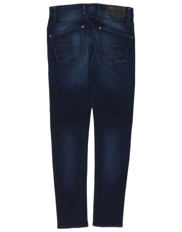 G-Star Masculino Revend Super Slim Jeans W31 L32 Azul Marinho Algodão