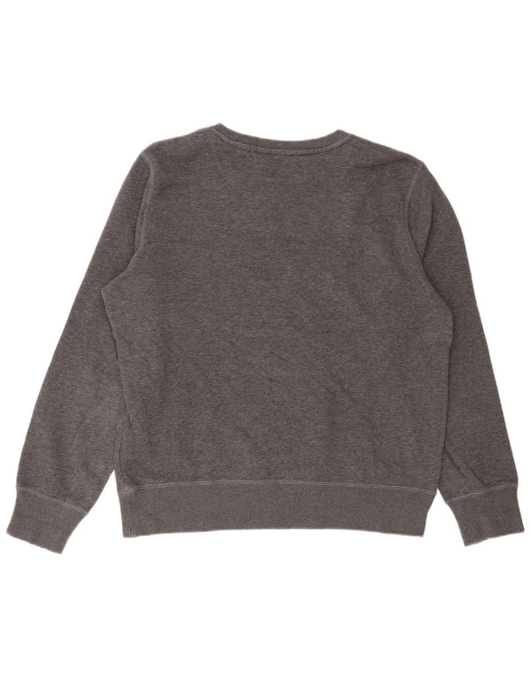 Nike Mens Dri Fit Moletom Jumper Médio Algodão Cinza
