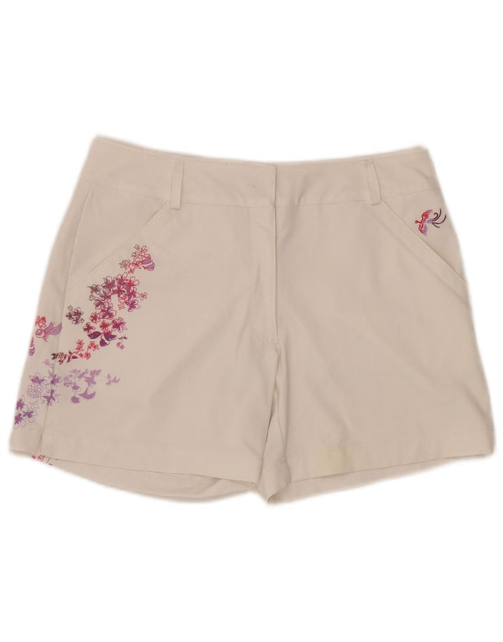 Shorts Nike Feminino Golf Graphic Chino Pequeno W28 Branco Floral Poliéster