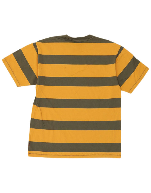 Camiseta masculina Levi's Vintage Fit top pequeno algodão listrado amarelo