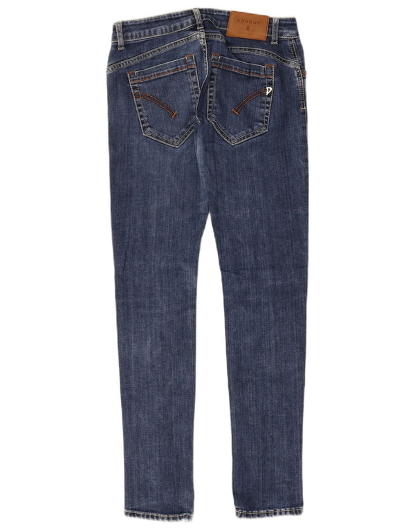 Dondup Jeans skinny feminino W28 L29 algodão azul marinho