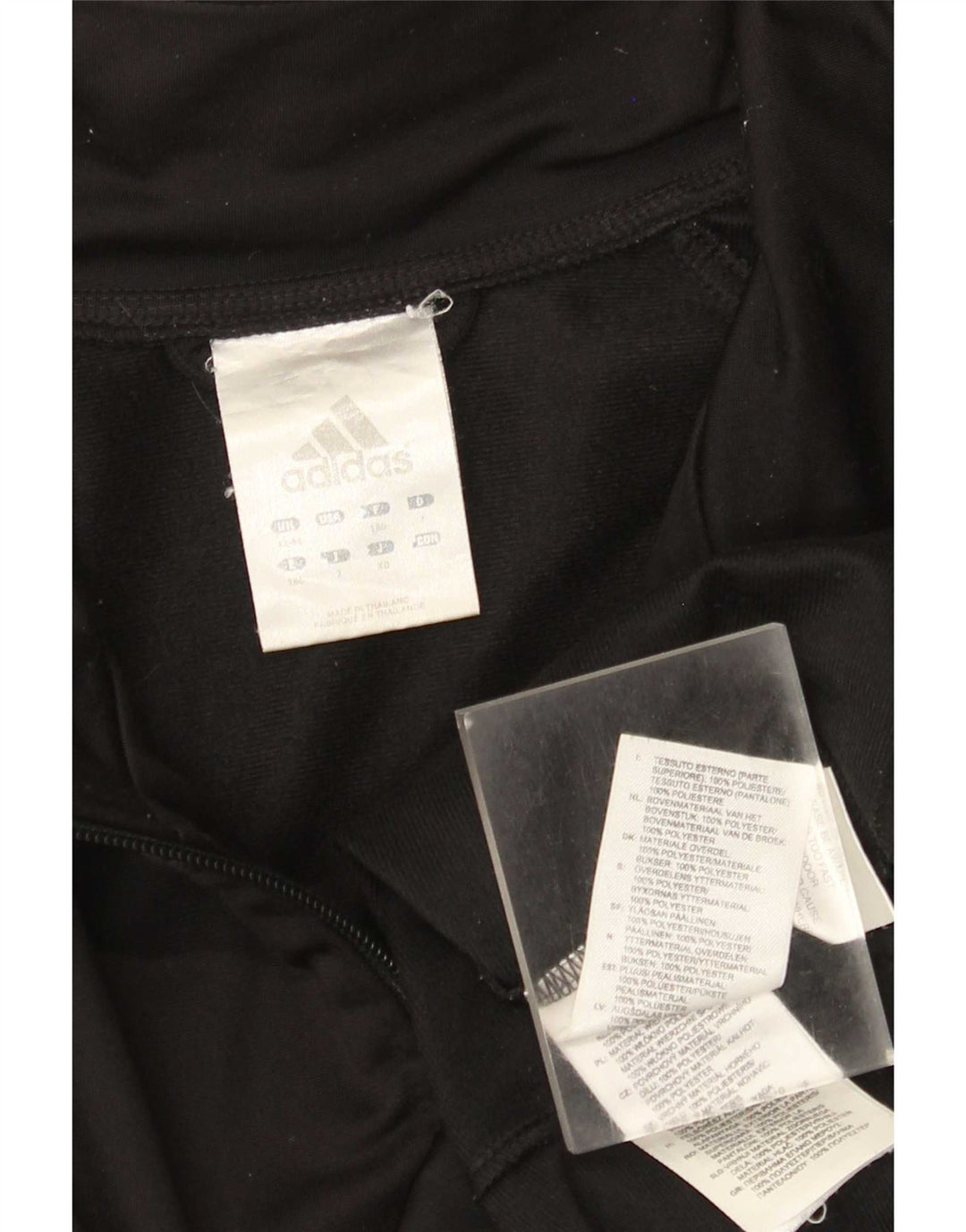 Adidas Mens Tracksuit Top Jacket UK 42/44 Grande Preto Colorblock Poliéster