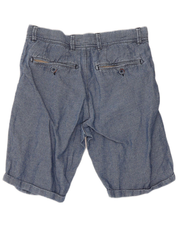 Shorts Chino Regular Feminino Refrigiwear W30 Algodão Azul Médio