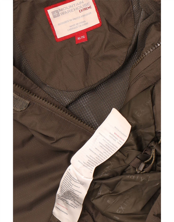 Jaqueta de chuva masculina Mountain Warehouse Reino Unido 42 XL cáqui nylon