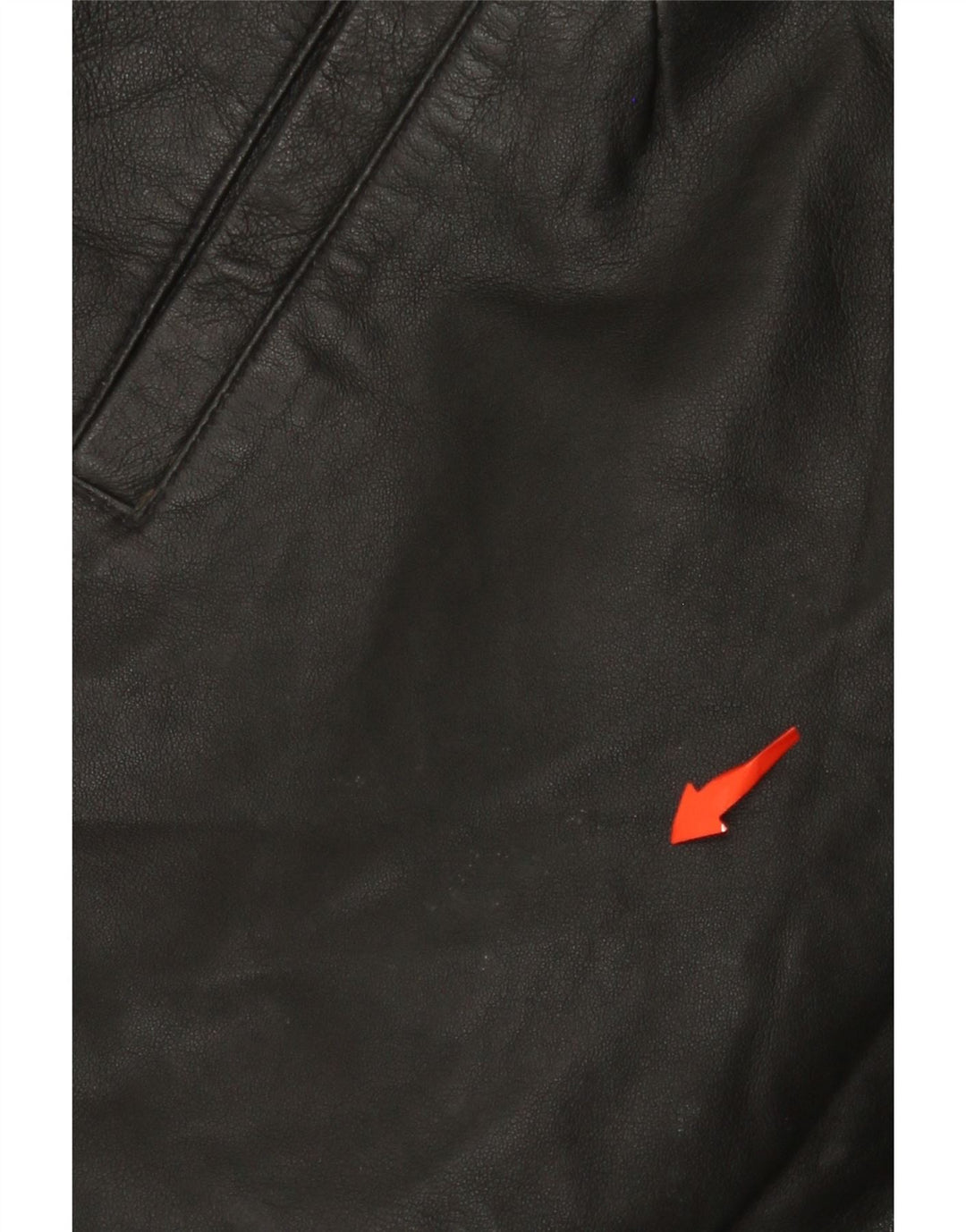 Shorts feminino de couro com cintura alta MISS JOY EU 38 médio W25 couro preto