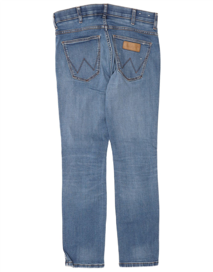 Wrangler Mens Larston Slim Jeans W30 L30 Azul Algodão