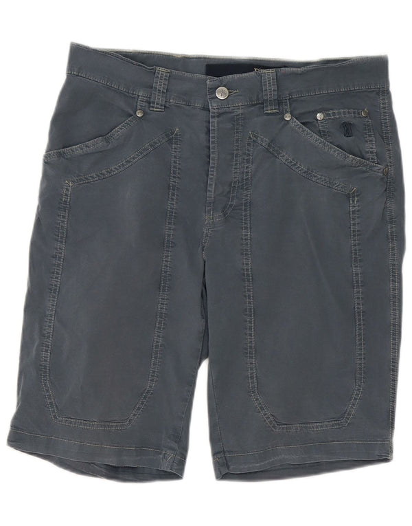 Shorts casuais masculinos Jeckerson W32 algodão cinza médio