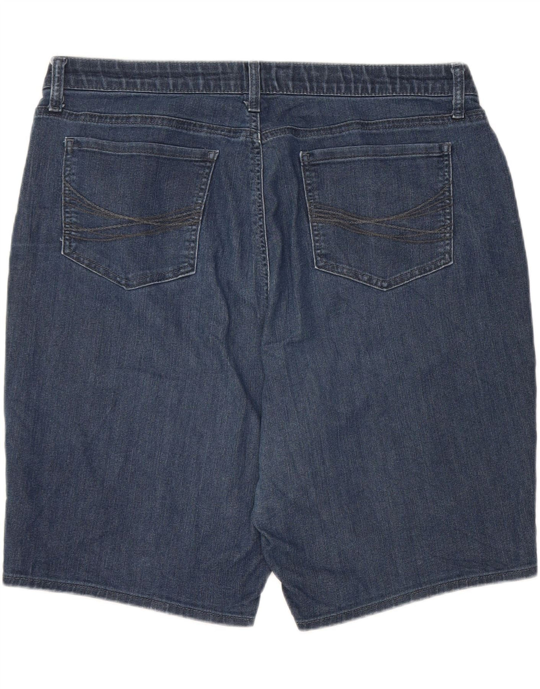 Shorts jeans feminino de cintura alta LEE Riders EUA 20 3XL W40 algodão azul