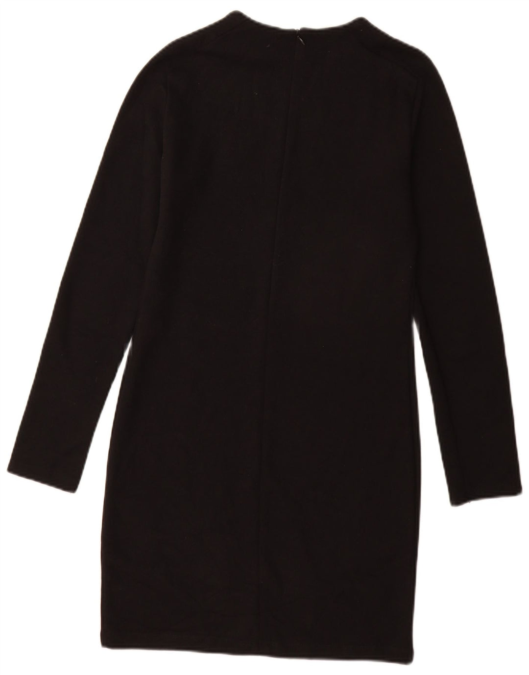 Vestido jumper feminino Zara Reino Unido 12 algodão preto médio