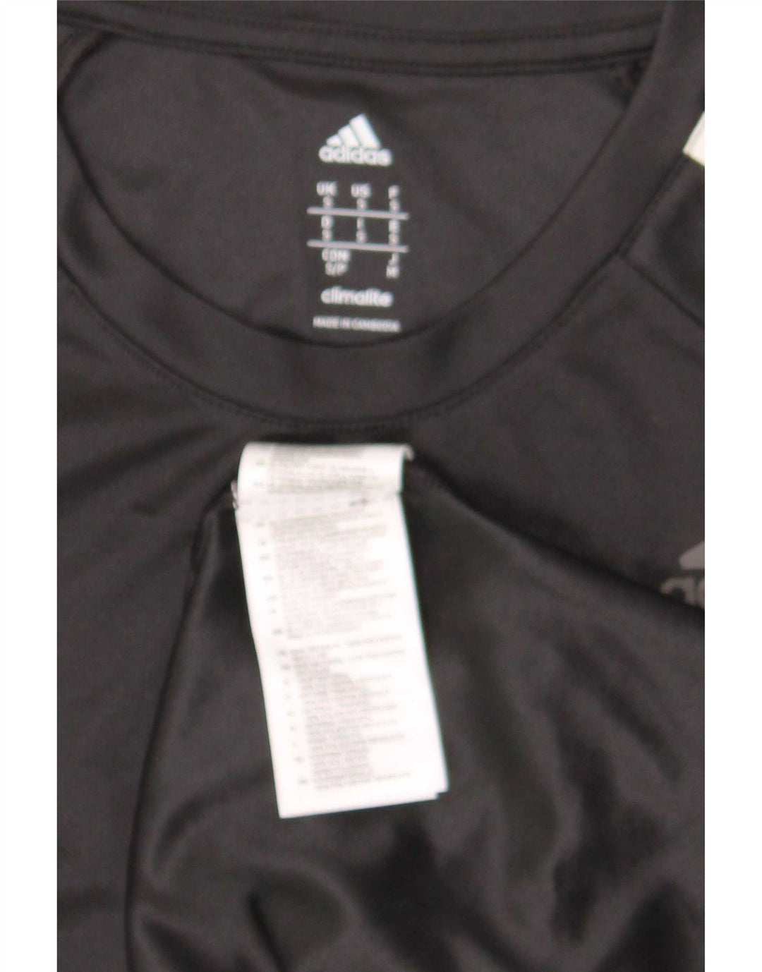 Adidas Camiseta Masculina Top Pequeno Preto Poliéster Esportivo