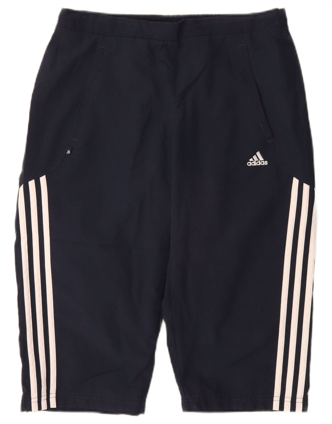 Adidas Womens Bermuda Sport Shorts UK 12 Médio Azul Marinho Poliéster