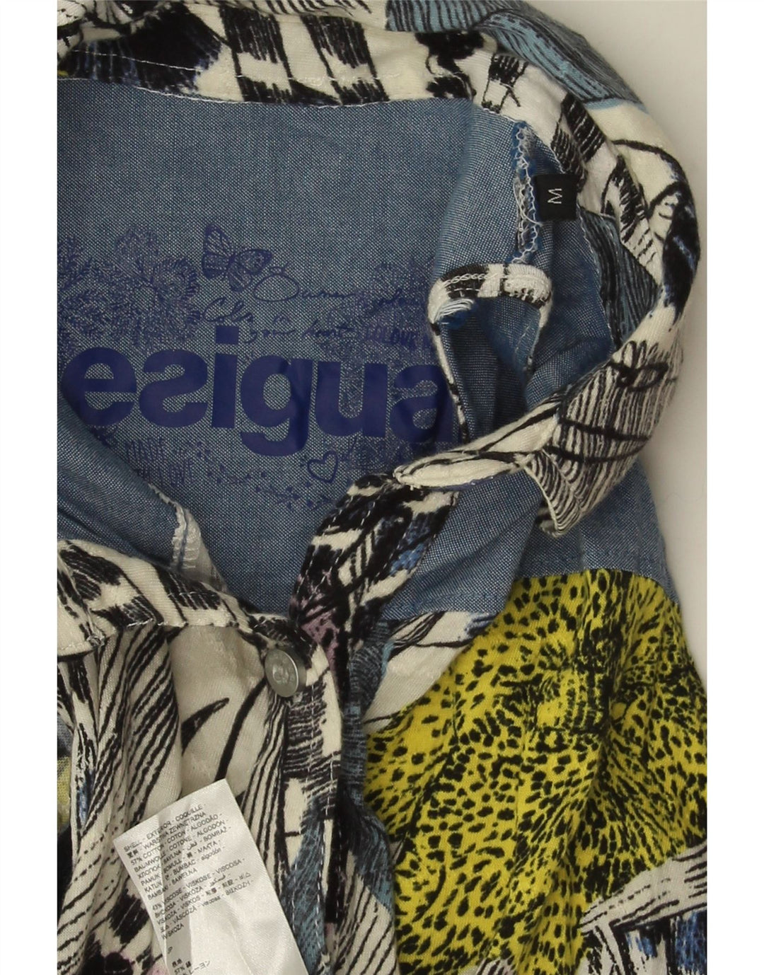 Blusa feminina sem mangas DESIGUAL UK 14 média floral multicolorida