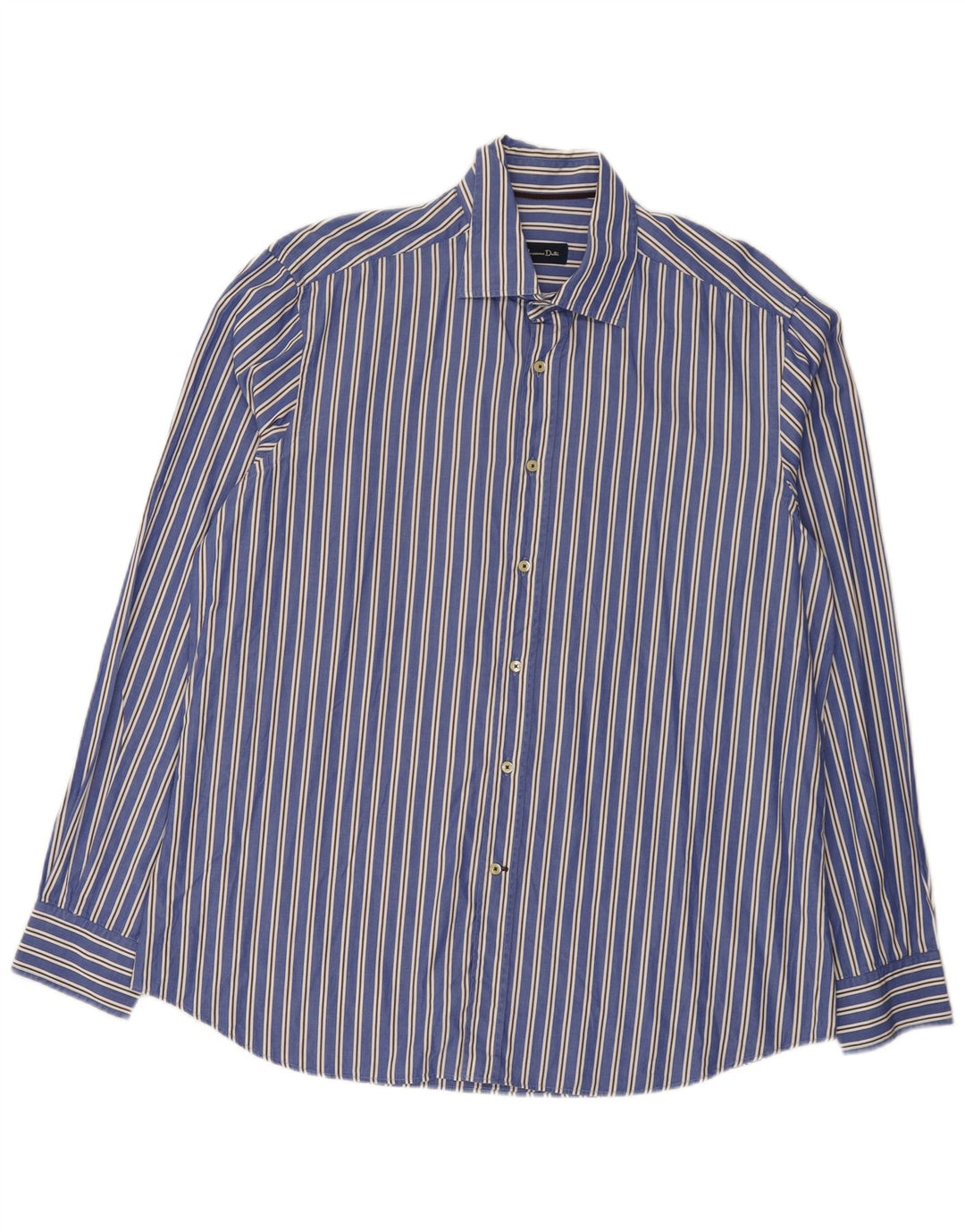 Camisa masculina Massimo Dutti 2XL listrada azul