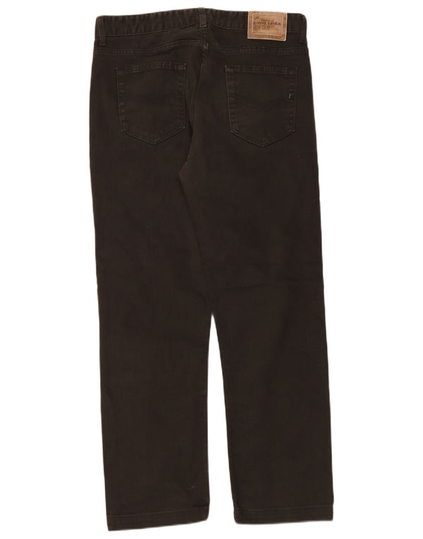 Pierre Cardin Masculino Straight Jeans IT 46 Pequeno W34 L30 Marrom Algodão