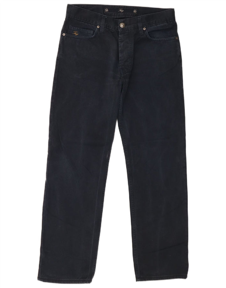 Calça jeans reta masculina Fay W32 L29 algodão azul marinho