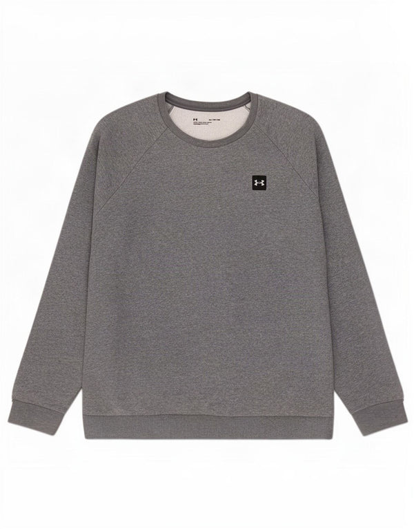 Under Armour Mens Loose Fit Moletom Jumper XL Algodão Cinza