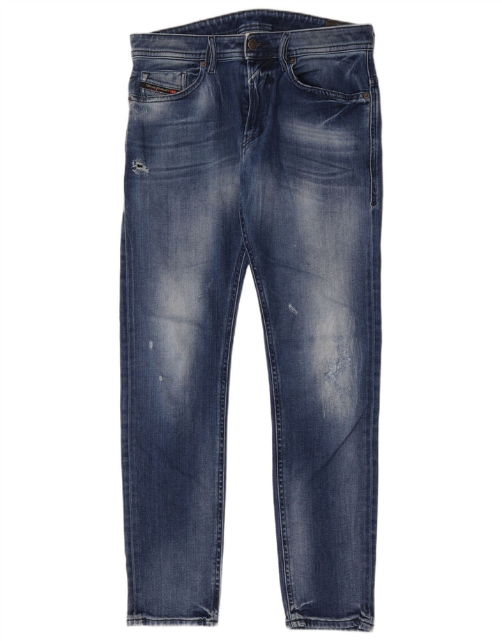 Jeans masculino diesel desgastado slim W30 L32 algodão azul