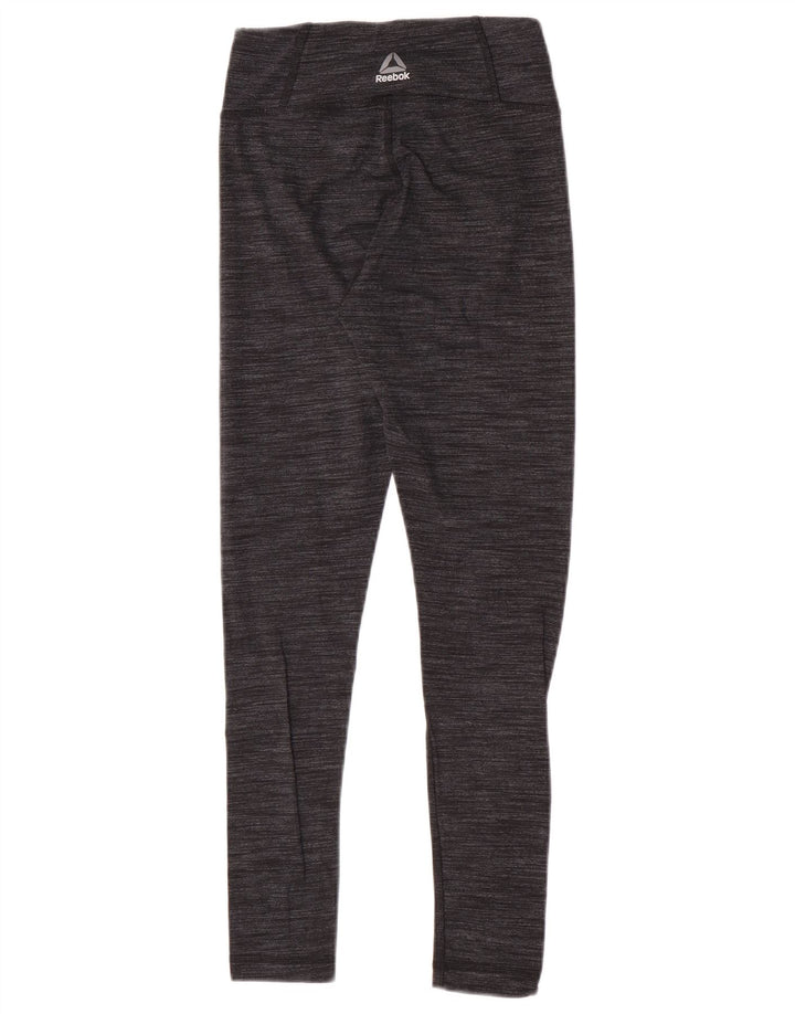 Leggings Reebok Mulher UK 4/6 XS Cinza Flecked