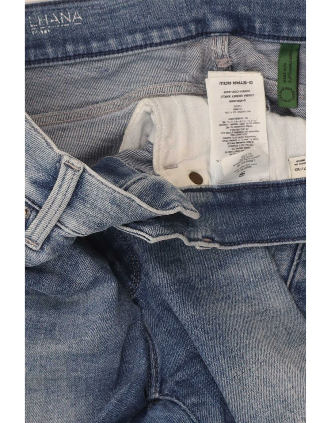 G-Star Jeans Slim Feminino W27 L26 Algodão Azul