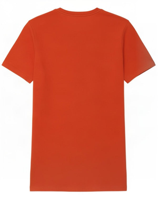 Jack & Jones Mens Slim Fit Graphic T-Shirt Top Médio Algodão Laranja